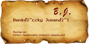Benkóczky Juvenál névjegykártya